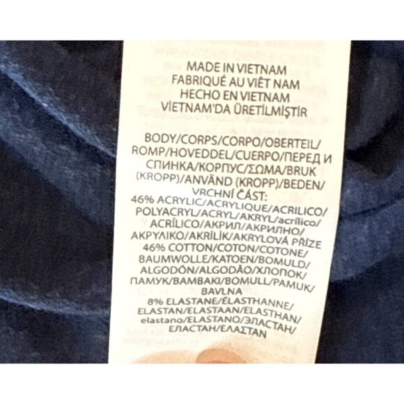 RLX Ralph Lauren Women's Quarter Zip Hooded Pullover Jacket Top Navy Size M NWT - Picture 3 of 6